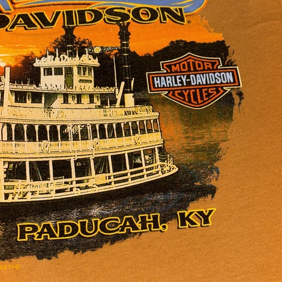 2012 Harley Davidson cycles motorcycles four rivers Paducah Ky T-shirt small - Picture 12 of 13